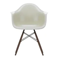 vitra - chaise eames fiberglass daw érable foncé - parchemin/assise fibre de verre/structure érable foncé/acier noir/lxhxp 62,5x83x60cm