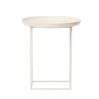 norr 11 - duke small - table d'appoint ø 45cm - antique blanc/table démontable/h: 52cm