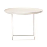 norr 11 - duke medium - table d'appoint ø 70cm - antique blanc/table démontable/h: 39cm