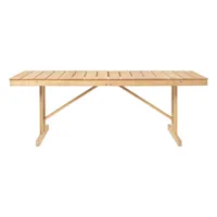 carl hansen - table de jardin bm1771 - teck non traité/lxhxp 149x72x69,5cm
