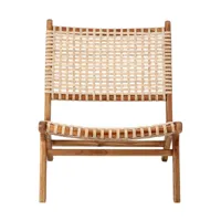 bloomingville - fauteuil lounge keila - naturel/lxlxh 71x66x80cm/profondeur du siège 44cm/capacité de charge max. 110kg