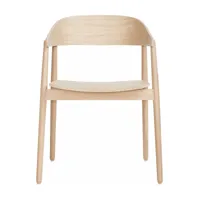 andersen furniture - chaise avec accoudoirs ac2 - chêne blanc /pigmenté/lxhxp 58x74x53cm