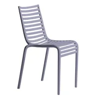driade - chaise de jardin pip-e - gris lavande dic c285/mat/pxhxp 44x83x52,5cm/nouvelle couleur