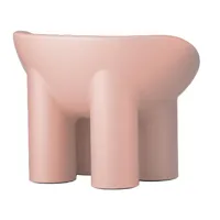 driade - chaise de jardin avec accoudoirs roly poly - rose/flesh ral design 030 70 20/hxlxp 63x84x57cm