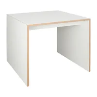 tojo - table petit freistell 80x80cm - blanc/lxlxh 80x80x74cm