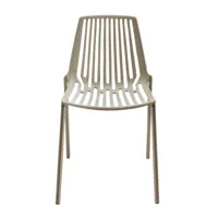 fast - rion - chaise de jardin - taupe/peint par poudrage/pxhxp 47x79x54cm