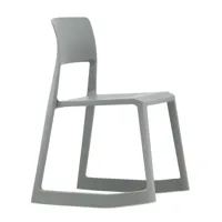 vitra - fauteuil à bascule tip ton re - gris foncé/lxhxp 50,9x78,6x55,5cm/100% recyclable