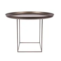 norr 11 - duke medium - table d'appoint ø 70cm - bronze/table démontable/h: 39cm