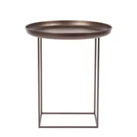 norr 11 - duke small - table d'appoint ø 45cm - bronze/table démontable/h: 52cm