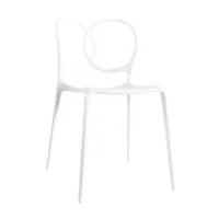 driade - chaise de jardin sissi green - blanc/mat/lxhxp 48x83x57cm