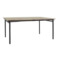 eva solo - table à manger extendable taffel 150x90x74cm - galet/placage revêtu de linoléum/lxpxh 150-210x90x74cm/structure revêtu par poudre
