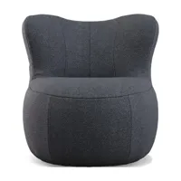 freistil rolf benz - fauteuil freistil 173 - gris graphite/fabric 1052(100% polyester)/lxhxp 76x75x82cm