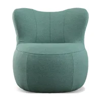 freistil rolf benz - fauteuil freistil 173 - turquoise pastel/étoffe 1053 (100% polyester)/lxhxp 76x75x82cm