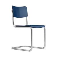 thonet - chaise d'enfants cantilever s 43 k - bleu cobalt tp 155/teinté/lxhxp 31x61x41cm/structure acier tubulaire chromé