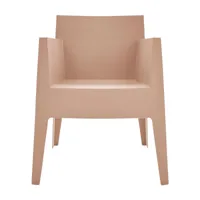 driade - chaise de jardin avec accoudoirs toy - nude carnation dic c104/mat/pxhxp 62x78x58cm