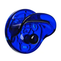 kartell - kartell - kit de 2 porte-manteaux - bleu cobalt/transparent/ø10.5cm