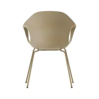 kristalia - elephant - fauteuil de jardin - beige/laqué/châssis beige