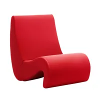 vitra - amoebe fauteuil lounge - rouge/étoffe tonus 03/pxhxp 62x82x86cm