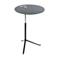 fritz hansen - table d'appoint little friend™ ks11structure laqué - noir/plateau de table stratifié/structure aluminium laqué/lxlxh 45x45x50-73cm