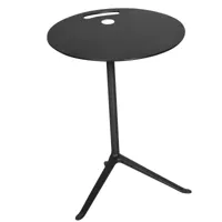 fritz hansen - table d'appoint little friend™ ks12structure laqué - noir/plateau de table stratifié/structure aluminium laqué/lxlxh 45x45x60cm