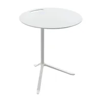 fritz hansen - table d'appoint little friend™ ks12structure laqué - blanc/plateau de table stratifié/structure aluminium laqué/lxlxh 45x45x60cm