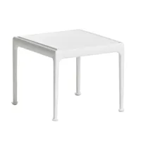 knoll international - table de jardin 1966 richard schult 71x71cm - blanc/h 72 cm