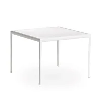 knoll international - table de jardin 1966 richard schultz 96.5x96.5cm - blanc/h 72 cm