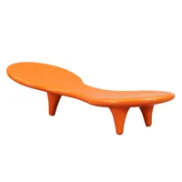 cappellini - divan orgone marc newson - orange/laqué brillant/lxlxh 181x74x50cm/adapté à l’intérieur et à l’extérieur