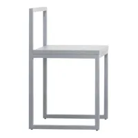 cappellini - chaise fronzoni '64 - blanc/piètement blanc mat/lxhxp 45x73x42,5cm