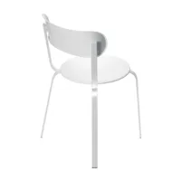 la palma - chaise cadre à quatre pieds empilable stil s48 - blanc/lxhxp 48x78x48cm/cadre laqué à la poudre blanc