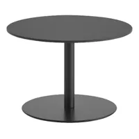 la palma - table d'appoint structure noir brio h40cm - noir ouvert poreux/plateau de table multiplex en boule/h x ø 40x60cm/structure revêtu de poudre