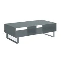 müller möbelfabrikation - armoire basse mobile line r 200n - gris basalte ral 7012/satin fini/lxhxp 100x30,5x50cm