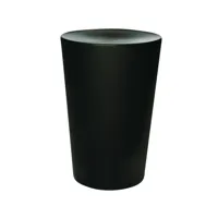 moooi - tabouret moooi container - noir/polyethylene/ø30cm/h44cm