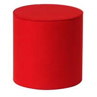 hey-sign - tabouret rondo - rouge/épaisseur de feutre 3mm/h x ø 45x45cm