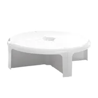 b-line - table basse 4/4 - blanc/h x ø 30x100cm