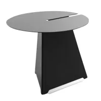 b-line - table d'appoint abra ø40cm - anthracite/tôle d’acier laqué/h x ø 32,4x40cm