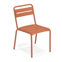 emu - chaise de jardin star - rouge érable/revêtu par poudre/lxhxp 54x81x61cm