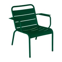 fermob - fauteuil lounge luxembourg - vert cèdre/texturé/lxhxp 71x74x73cm/résistant aux uv