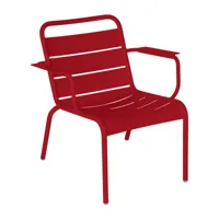 fermob - fauteuil lounge luxembourg - piment/texturé/lxhxp 71x74x73cm/résistant aux uv
