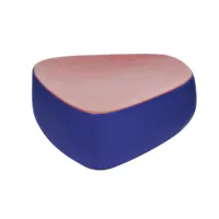 moroso - tabouret fjord 75x55x35cm - rouge/violet/siège cuir cirè lacquer/étoffe des côtés divina 3 684/lxpxh 75x55x35cm