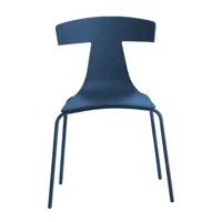 plank - chaise de jardin unicolore remo plastic - vert-bleu/pxhxp 55x78x48cm/structure vert-bleu revêtu par poudre