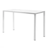 fast - easy - table de bar/table de jardin - blanc/lxpxh 140x70x110cm/pour interieur et exterieur