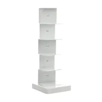 opinion ciatti - ptolomeo - bibliothèque colonne 75 - blanc/base white laquered/75cm/capacité environ 35 volumes