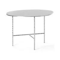 opinion ciatti - table d'appoint rond xxx - nickel/brossé/lxpxh 53x52x38cm