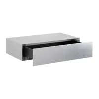 schönbuch - console de tiroir epoca - argenté/lxhxp 50x12,5x28cm