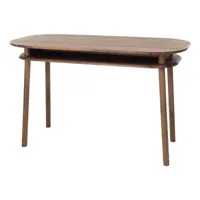 schönbuch - table de bureau bureau - noyer/huilé/lxhxp 120x74x60cm