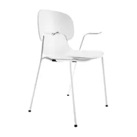 eva solo - chaise avec accoudoirs combo - blanc/lxhxp 62,5x82x48cm/structure aluminium blanc peint par poudrage