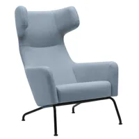 softline - fauteuil pivotant havana - bleu clair/vision 442/lxhxp 79x107x96cm/structure noir