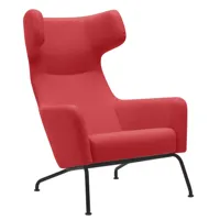 softline - fauteuil pivotant havana - rouge/étoffe feutre 622/pxhxp 79x107x96cm/structure noir