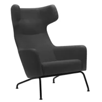 softline - fauteuil pivotant havana - anthracite/étoffe feutre 610/pxhxp 79x107x96cm/structure noir